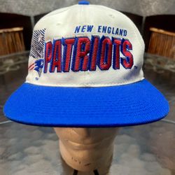 Vintage 90s New England Patriots Sports Specialties Shadow SnapBack Hat Pro Line