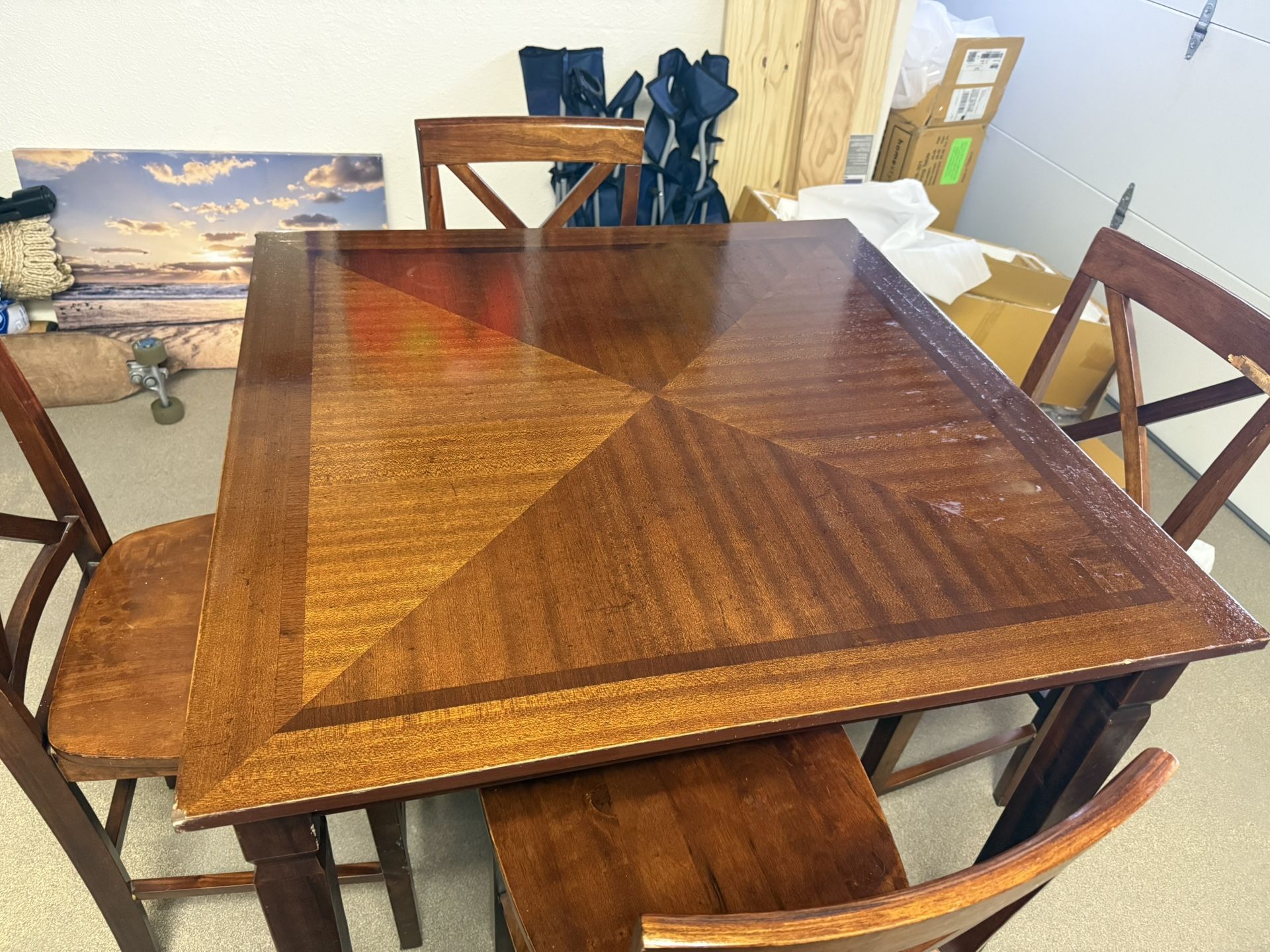 Kitchen Table With 4 Chairs Barstool Height