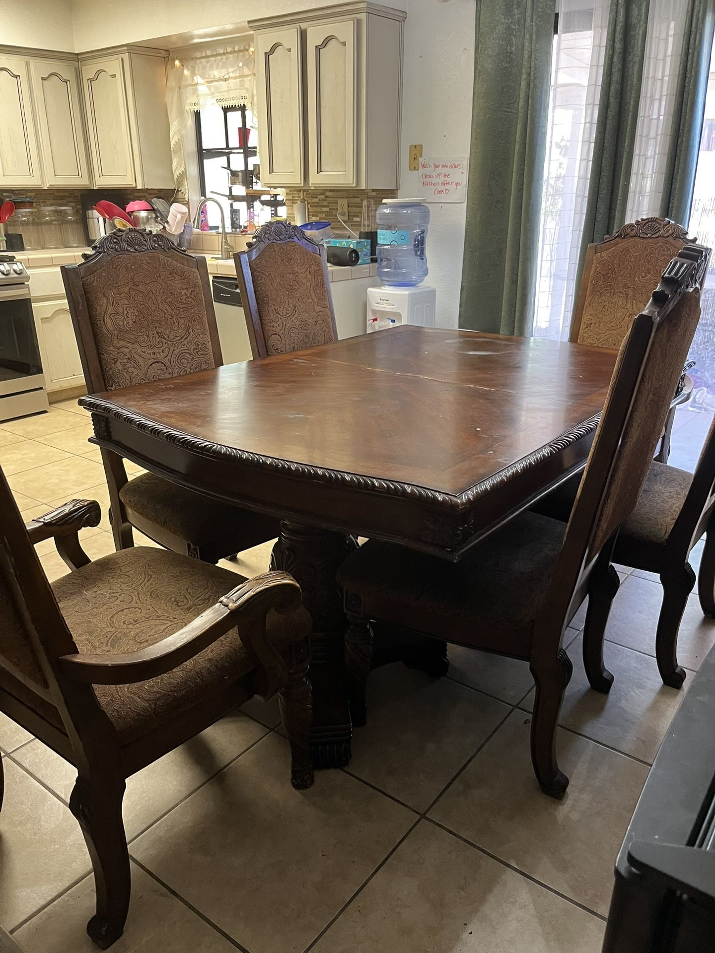 Wooden Dining Table And Chairs