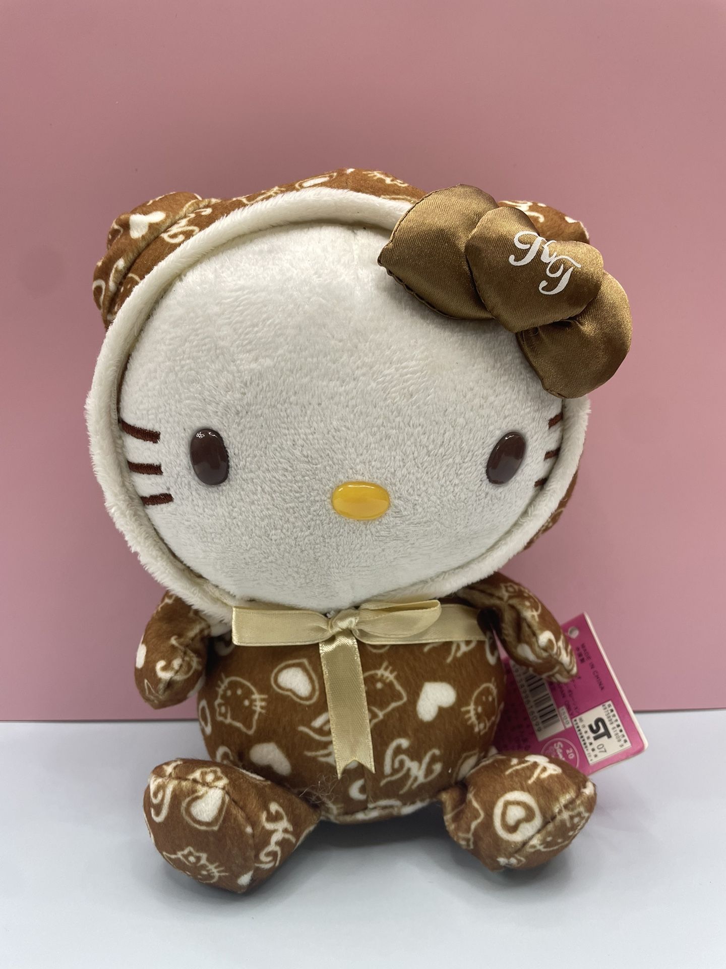 Sanrio Hello Kitty Plush In PJ Hoodie Plushy Doll Toy 
