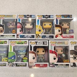 Mixed Funko Pops, Total 9 Of Them