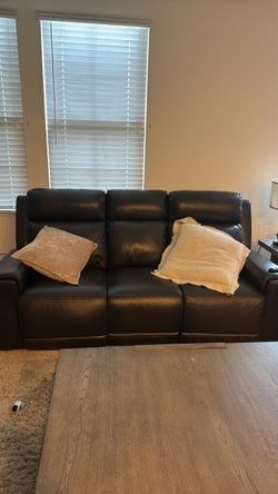 Black reclining couch