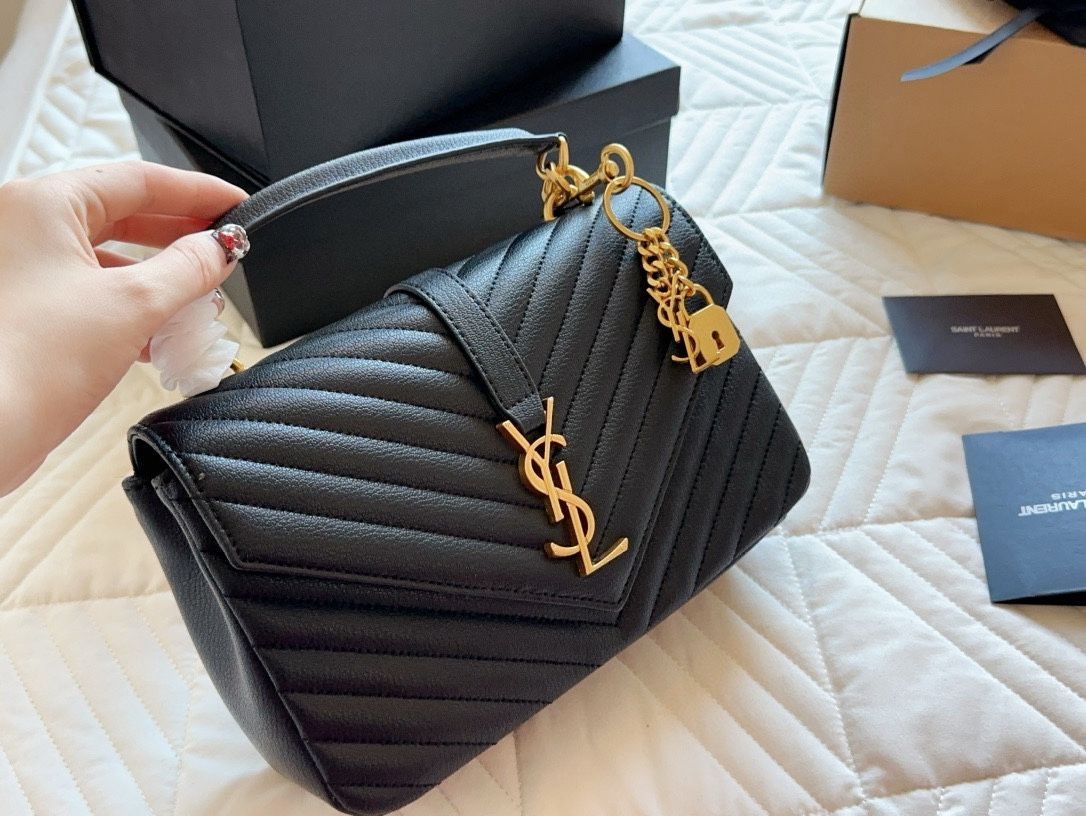 Luxury Designer Yves Saint Laurent Bag Women's Bag Genuine Leather