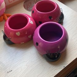 3 Lady Bugs 🐞 Planters And Garden Decoration ❤️