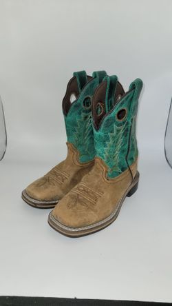 Boy's Western Cowboy Boots Size 13 Leather - Kern County Fair - Cash Only