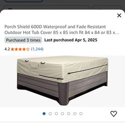 Hot Tub Cover 85”x85”
