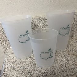 The Augusta National Golf Cups (set Of 3 That Has A Wine Cup)