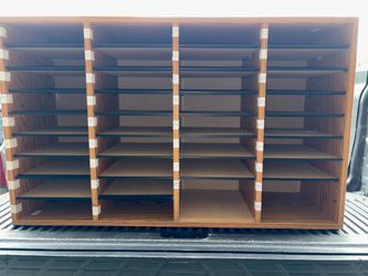 Wood Literature Organizer