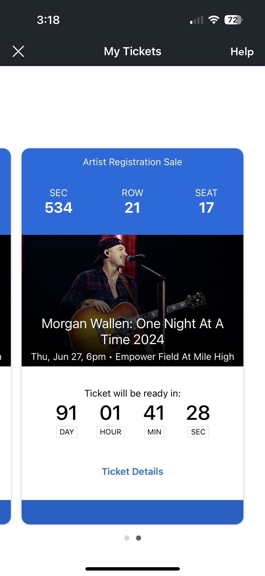 2 Tickets to Morgan Wallen One Night At A Time Denver, CO 6/27/24