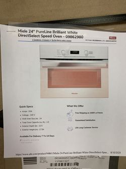 Microwave Miele 24”