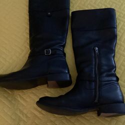 Women Frye Black Leather Boots 