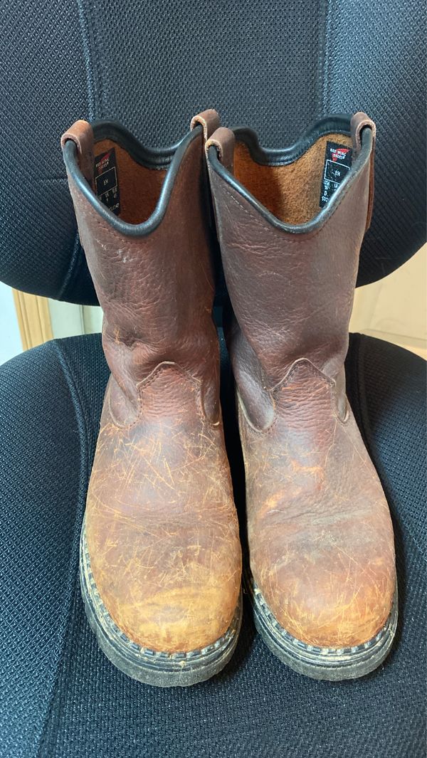 redwing slip on work boots
