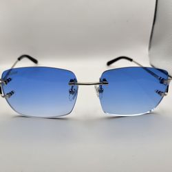 Cartier Rimless Glasses(Blue)