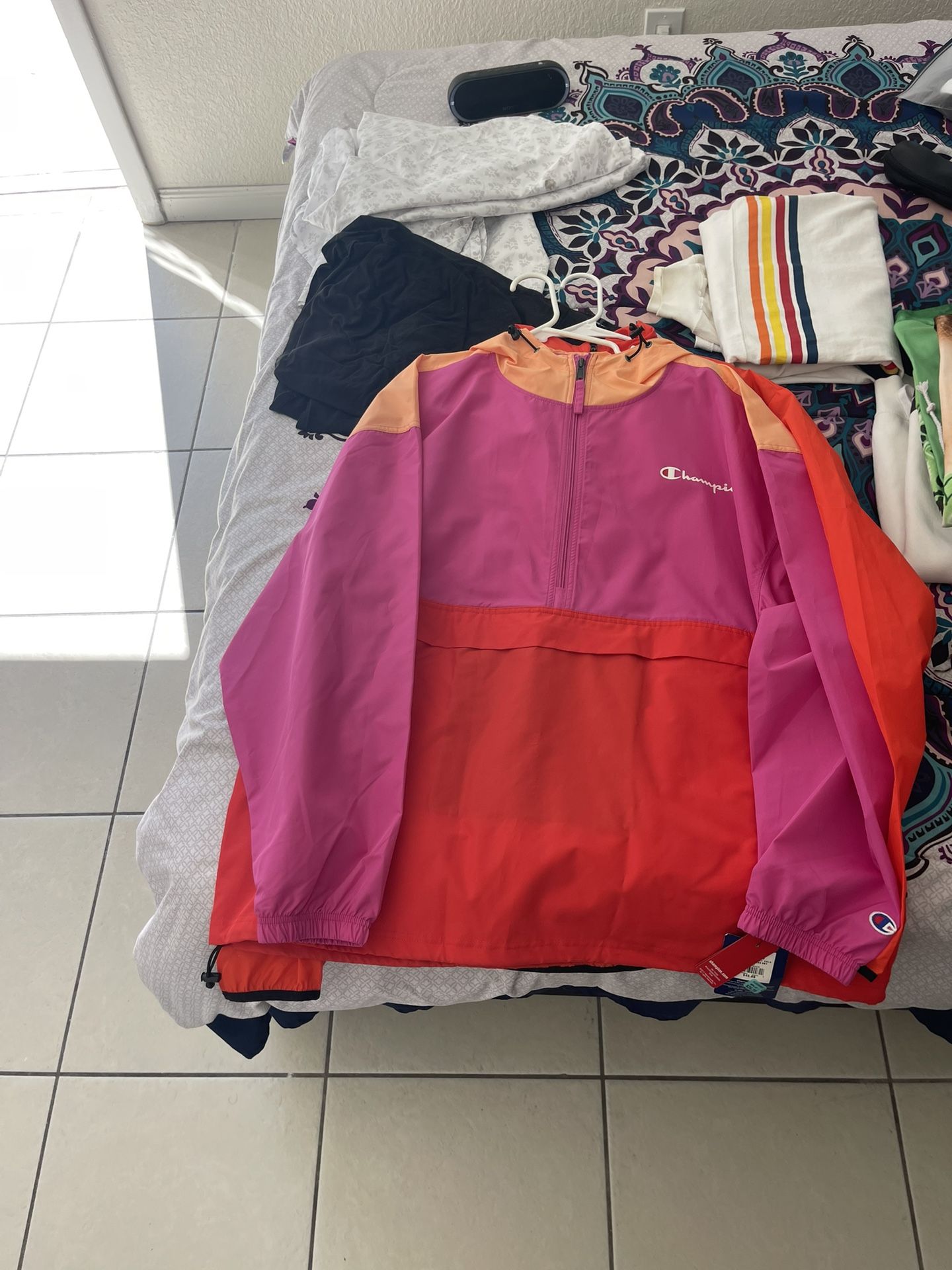 Long Sleeve Champion Windbreaker