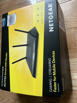 NightHawk AC1750 Smart WiFi Router (WiFi 5, 1 GHz Dual Core)
