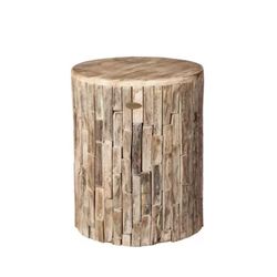 Elyse Round Wood Outdoor Garden Stool