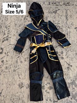 Kids Ninja Halloween Costume Size 5/6