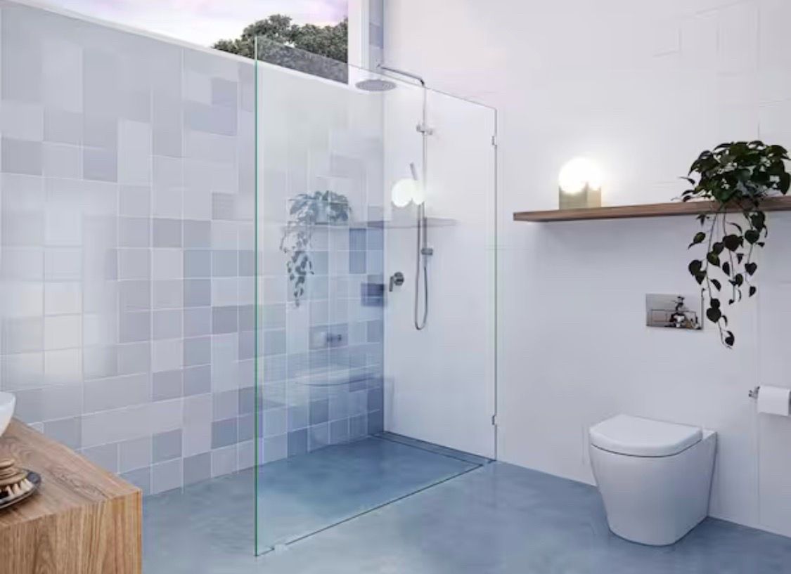 Frameless Fixed Panel Shower Glass