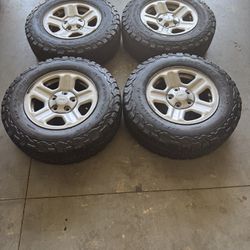 4 Jeep Wrangler 16 Inch Steel Wheels & Tires 