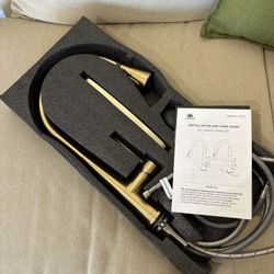 Lava Odoro Brushed Gold Kitchen Faucet with Pull Down Sprayer, Modern Single Handle Kitchen Sink Faucet, Gold Faucet for Kitchen