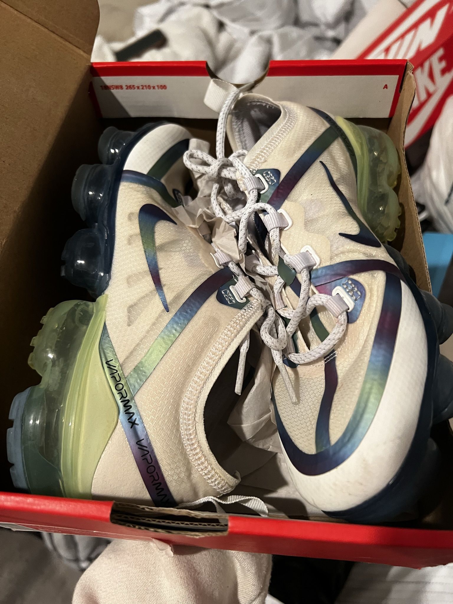 Nike Air VaporMax 2019 Bubble Pack White (GS)