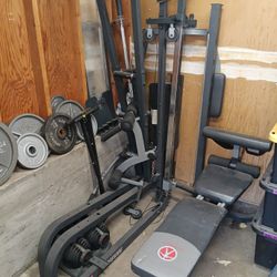 Workout Machine And Weights