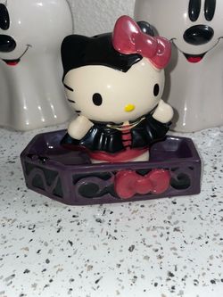 Hello kitty Dracula coffin ceramic figure