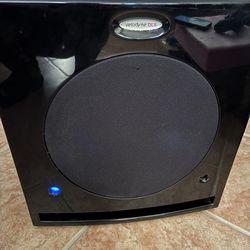 Rarely used Velodyne DLS3750R 10" Powered 185 Watt Subwoofer & Remote Control Home Audio Theater Sub.