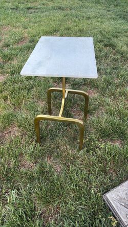 Brass End Table