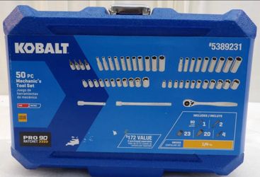 Kobalt 50pc Mechanics Tool Set 1/4" Drive