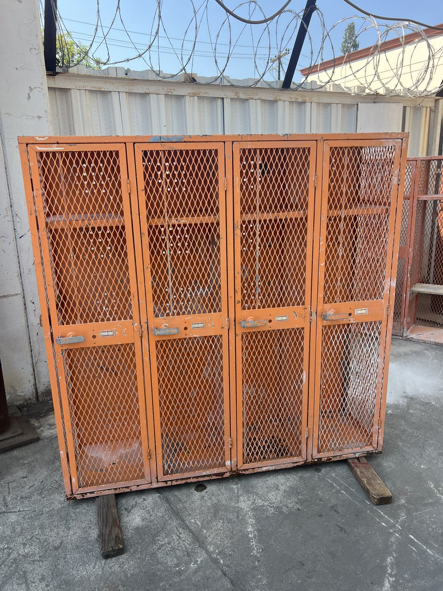 VINTAGE GYM STORAGE LOCKERS 