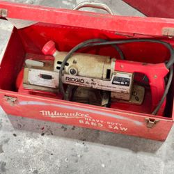 Ridgid heavy duty band saw works great