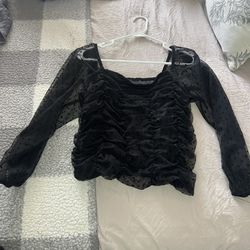 Black Long Sleeve Too Size XL