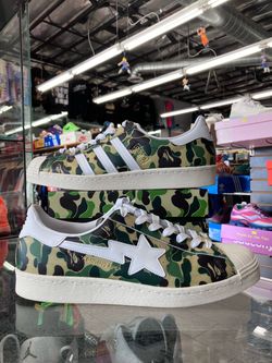 Adidas Superstar Bape ABC Camo Green