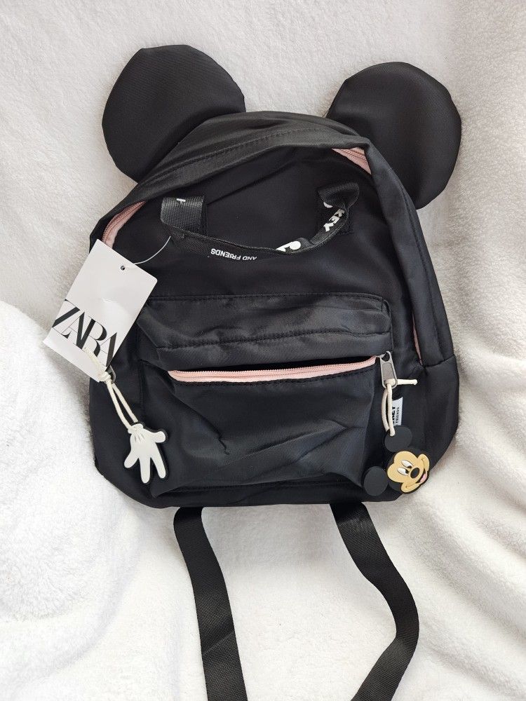 Black Mickey Mouse Mini Backpack
