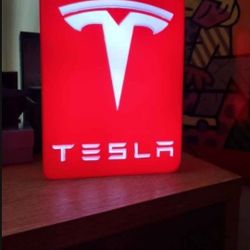 Tesla LED Lightbox- Decor for Tesla