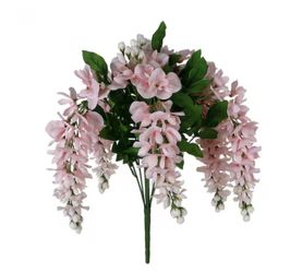 Pink Wisteria Bush With Vase