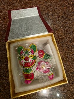 Traditional Chinese Zodiac Clay Sculpture Tiger Figurine