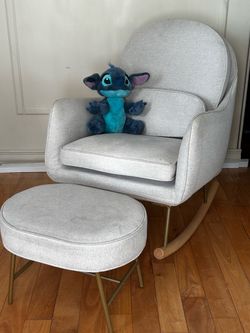 Delta Children Ella Rocking Chair + Matching Ottoman – Nursery Rocker