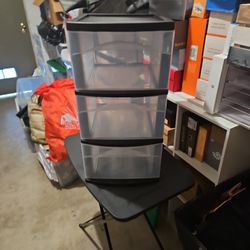 Plastic 3 Drawer Storage Tower