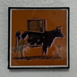 Brand New Color Framed Print With A Quote “ Organic TV Diner” 