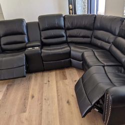New Power Recliner Sectional Couch! Free Delivery 🚚! 