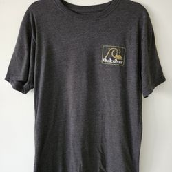 T Shirt: Quiksilver, Large, Gray