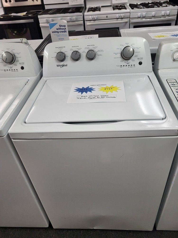 💥4th Of July Sale! 2023 Whirlpool Top Load Washer-Warranty Included