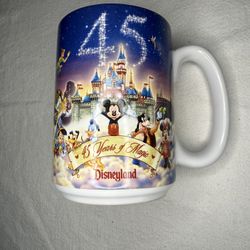 Disney Disneyland 45 years of Magic Coffee Mug Cup
