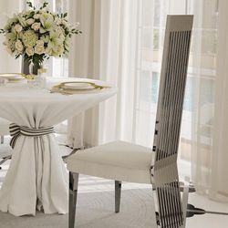 White and Silver  Chair