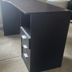 3 Drawer Wooden Desk & Chair 