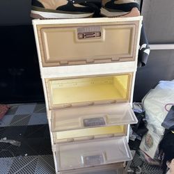 Plastic Shoe Container Storage 