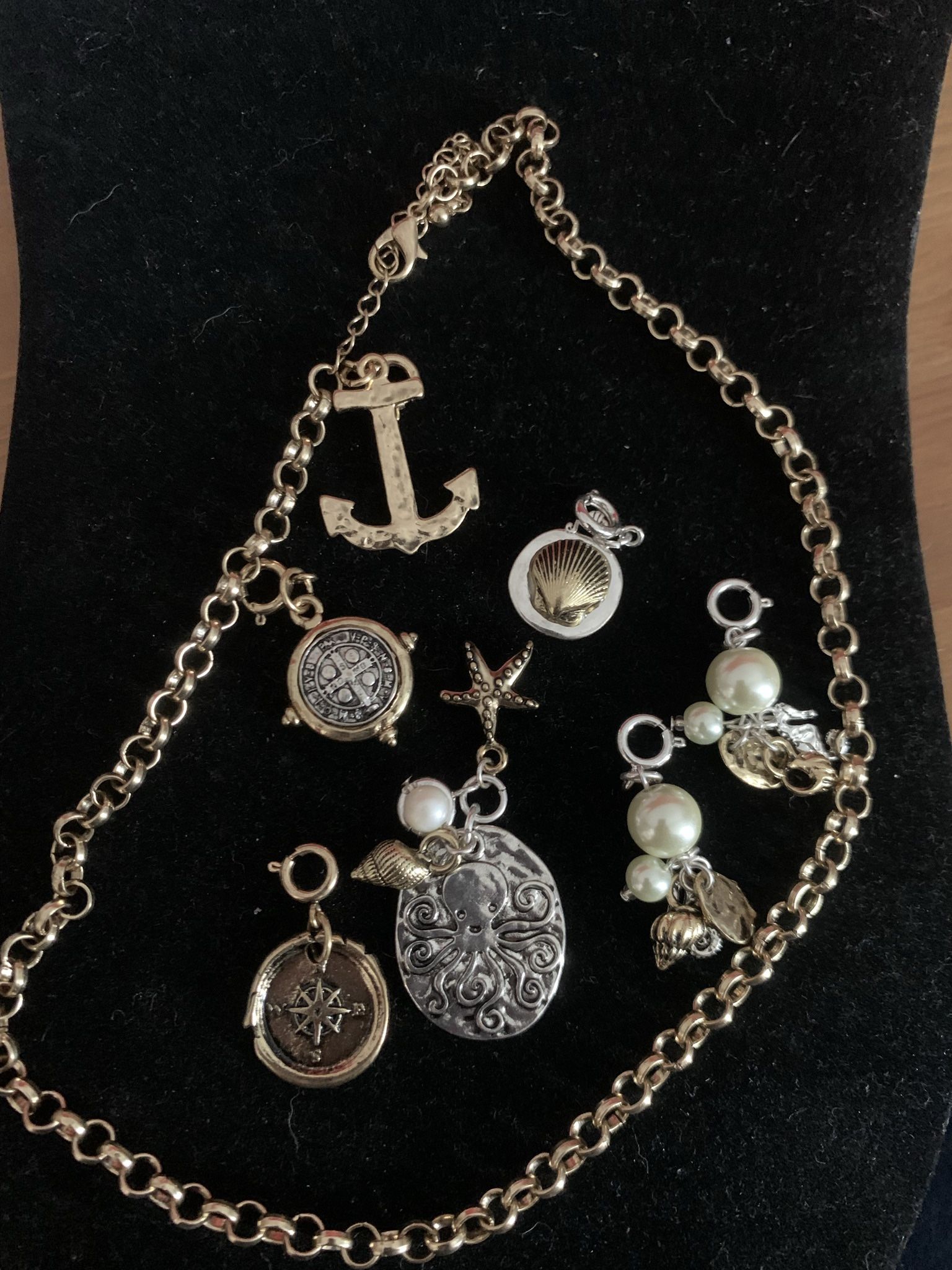 New Beach Charms And Necklace