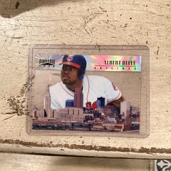 Baseball Card Albert Belle 96 Pinnacle Skylines